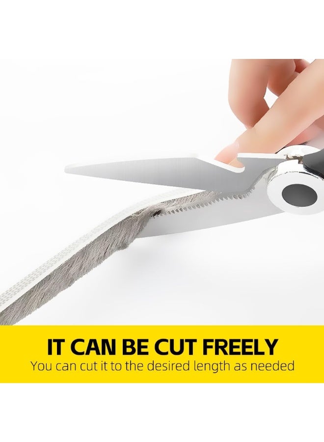 OSHIMA 10M Weather Stripping Door Window Seal Strip, Brush Seal Door Seal Self Adhesive Brush Weather Seal Strip, Draught Excluder for Doors Sealing Strip Brush Weatherstrip 9mm Wide X 9mm Thick - Image 5